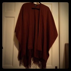 Super soft burgundy poncho